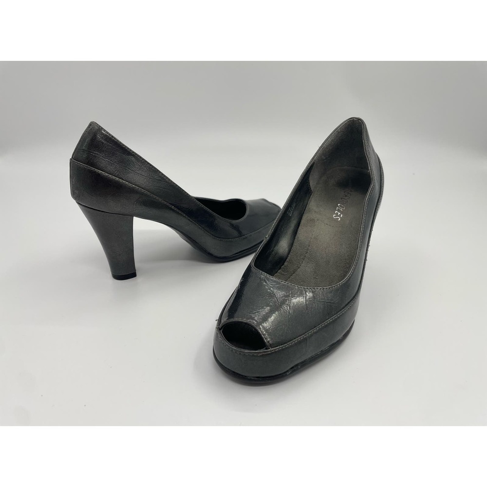 Aerosoles  8.5 women peek toe dress heeled cross blend shoe